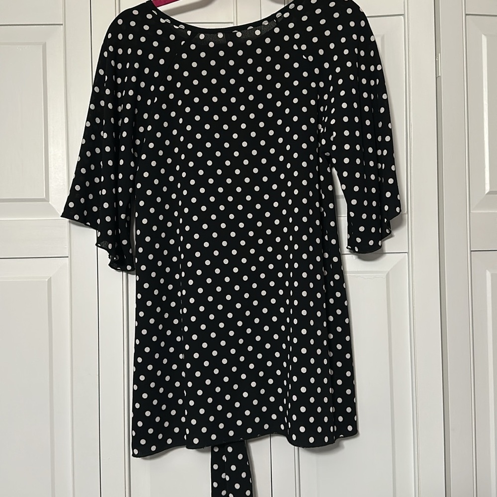 Women’s polka dot tunic top size medium - Picture 6 of 7